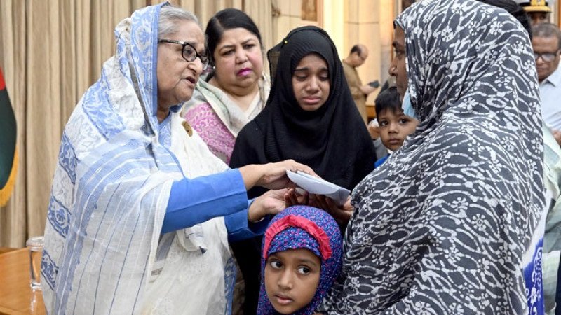 কোটা সংস্কার আন্দোলনে নিহতদের প্রধানমন্ত্রীর আর্থিক সহায়তা