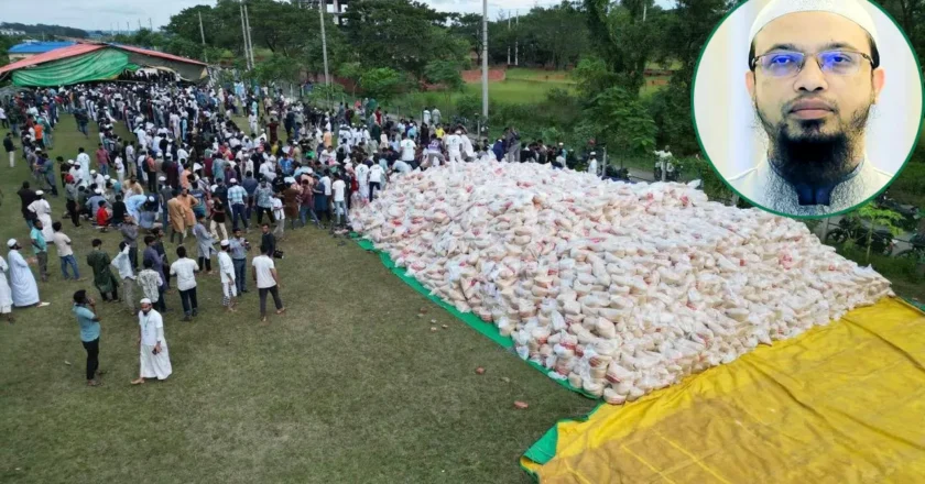 বন্যার্তদের পাশে শায়খ আহমাদুল্লাহর আসসুন্নাহ ফাউন্ডেশন