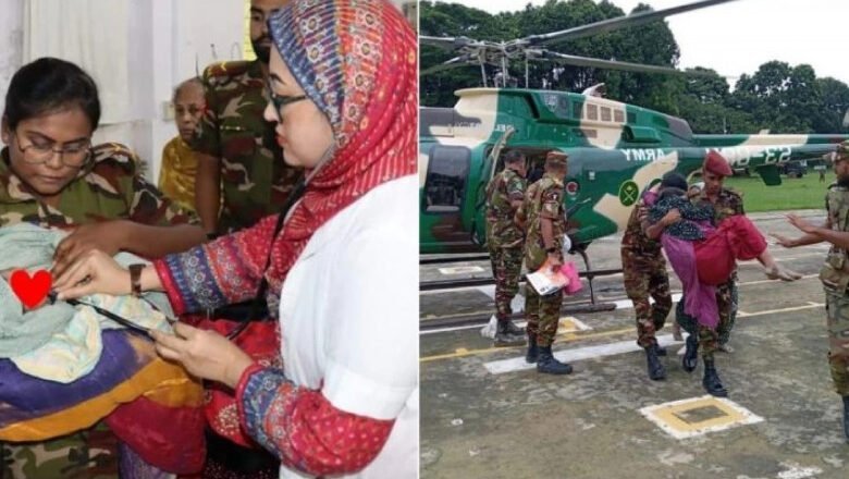পুত্র সন্তানের মা হলেন ফেনী থেকে হেলিকপ্টারে আনা সেই অন্তঃসত্ত্বা নারী