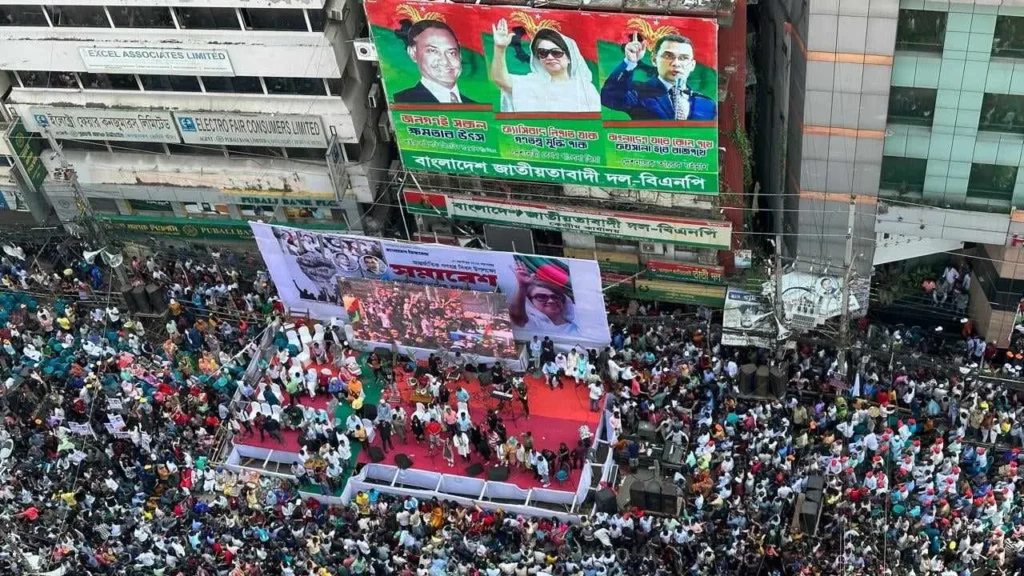 নয়াপল্টনে বিএনপির গণসমাবেশ শুরু