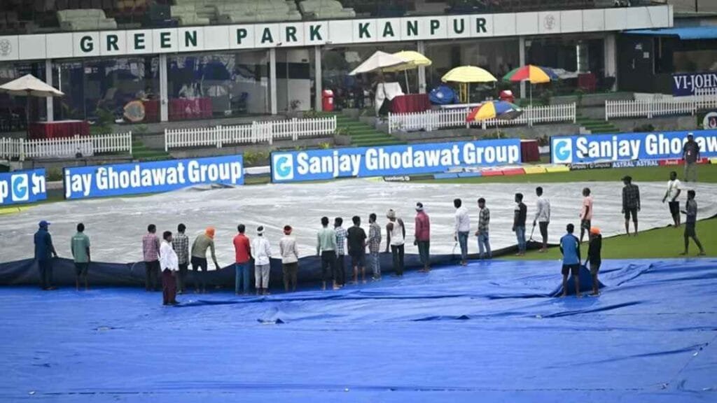 কানপুর টেস্টের দ্বিতীয় দিনের প্রথম সেশন বৃষ্টিতে পণ্ড