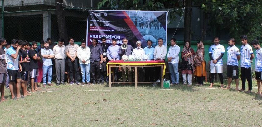 ইউআইটিএসে ইন্টার ডিপার্টমেন্ট ফুটবল টুর্নামেন্ট উদ্বোধন