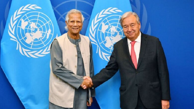 জাতিসংঘ মহাসচিবের সঙ্গে প্রধান উপদেষ্টার বৈঠক