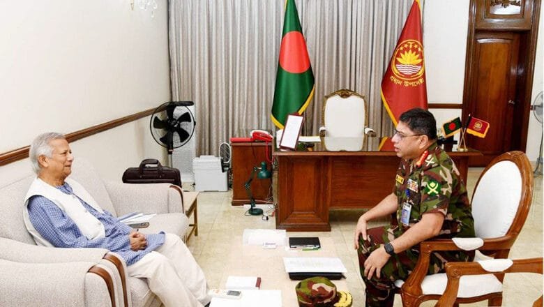 প্রধান উপদেষ্টার সঙ্গে সেনাপ্রধানের সাক্ষাৎ