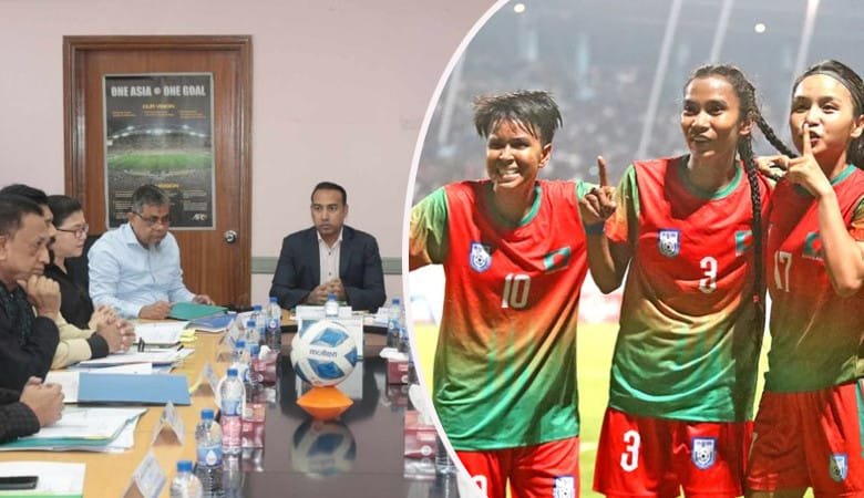 সাফজয়ী নারী ফুটবলারদের দেড় কোটি টাকা বোনাস দেবে বাফুফে