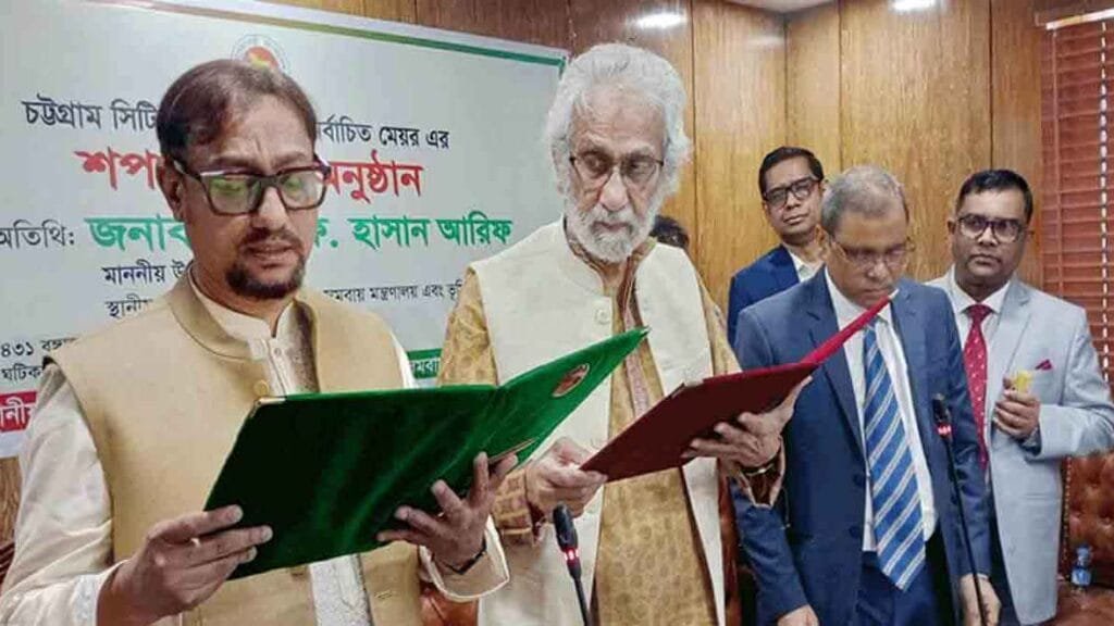 শপথ নিলেন চসিকের নতুন মেয়র ডা. শাহাদাত
