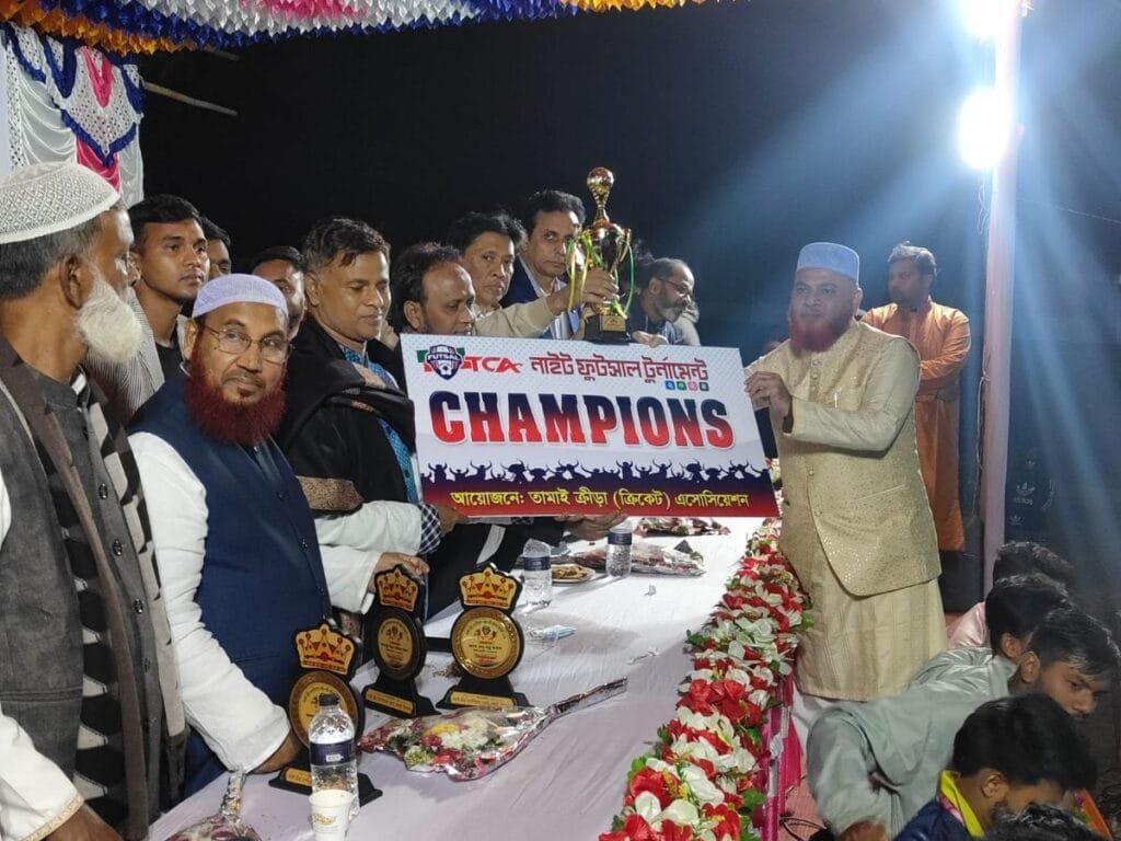 বেলকুচিতে তামাই ক্রীড়া এসোসিয়েশনের নাইট ফুটসাল টুর্ণামেন্ট অনুষ্ঠিত