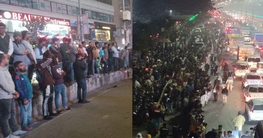 খালেদা জিয়াকে বিদায়ী শুভেচ্ছা জানাতে পথে পথে নেতাকর্মীদের ঢল