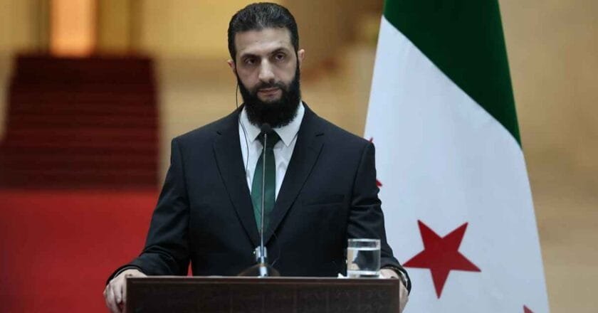 সিরিয়ার অন্তর্বর্তী প্রেসিডেন্ট আহমেদ আল শারা
