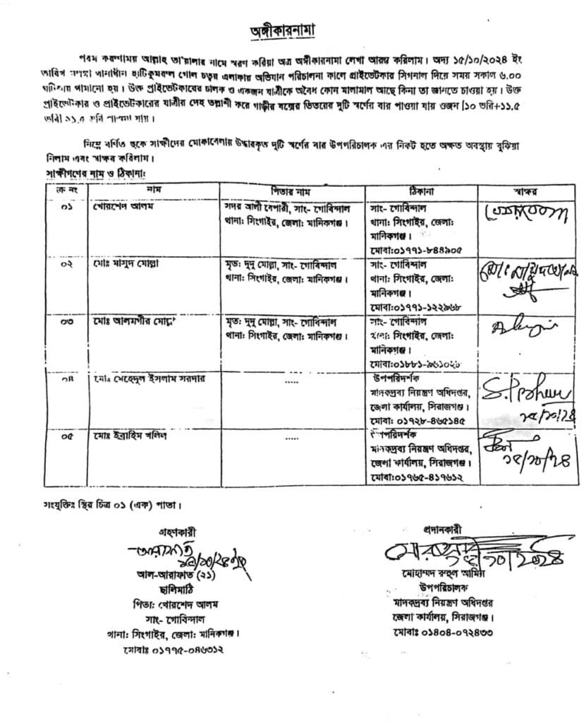সিরাজগঞ্জে মাদকদ্রব্য নিয়ন্ত্রণ, অভিযানের নামে চলছে ছিনতাই!