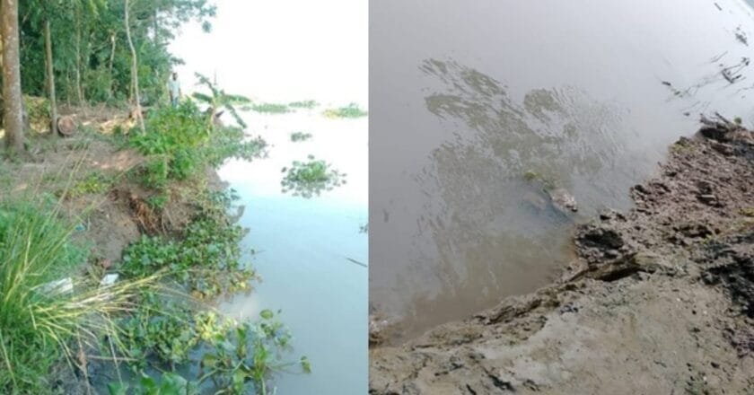 বরিশালে বিঘাই নদী ভাঙন : স্থানীয় বাসিন্দাদের ক্রমবর্ধমান সংকট
