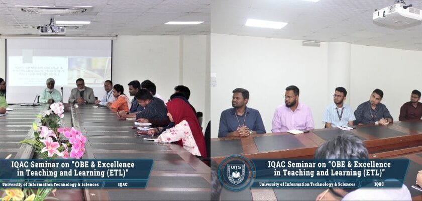 ইউআইটিএসে নবাগত শিক্ষকদের নিয়ে ওবিই এবং ইটিএল বিষয়ক সেমিনার