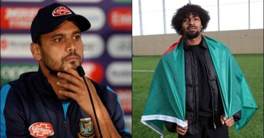 ফুটবলার হামজা চৌধুরীকে নিয়ে কি লিখলেন মাশরাফি!