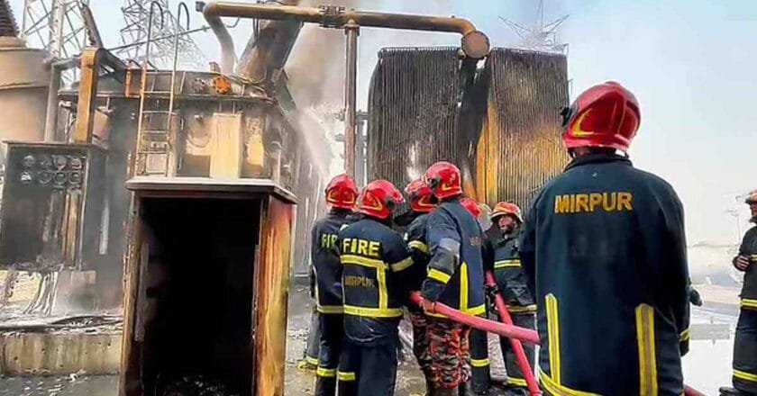 নিয়ন্ত্রণে এসেছে সাভারের পাওয়ার গ্রিডে লাগা আগুন