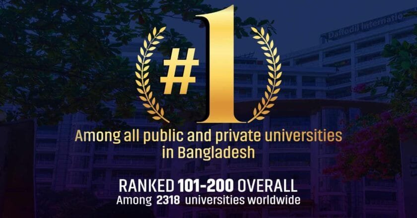 টিএইচই ইমপ্যাক্ট র‌্যাঙ্কিং ২০২৫-এ শীর্ষ ২০০তে স্থান পেল ডিআইইউ
