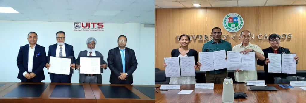 ইউআইটিএস ও ফিলিপাইনের ইউনিভার্সিটি অব সান কার্লোসের মধ্যে সমঝোতা স্মারক স্বাক্ষর