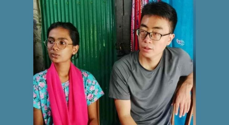 প্রেমের টানে খুলনায় এসে বিয়ে করলেন চীনা যুবক