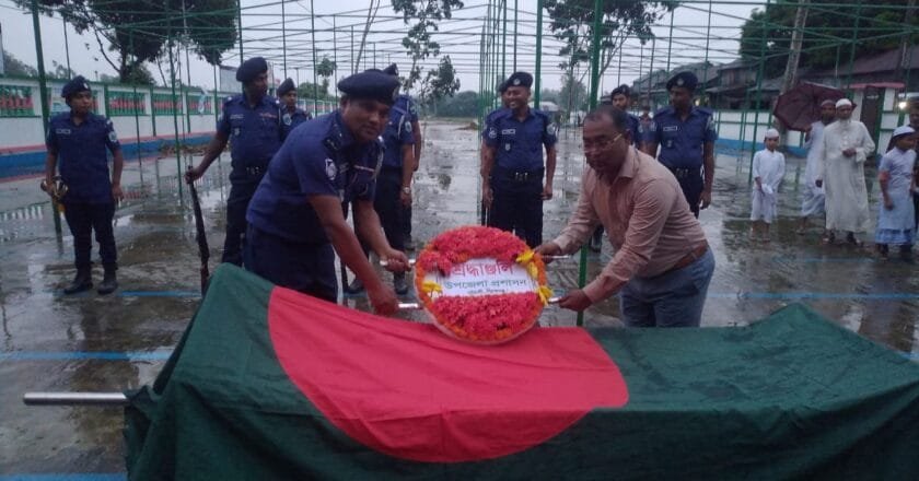 চৌহালীতে বীর-মুক্তিযোদ্ধাকে রাষ্ট্রীয় মর্যাদায় দাফন