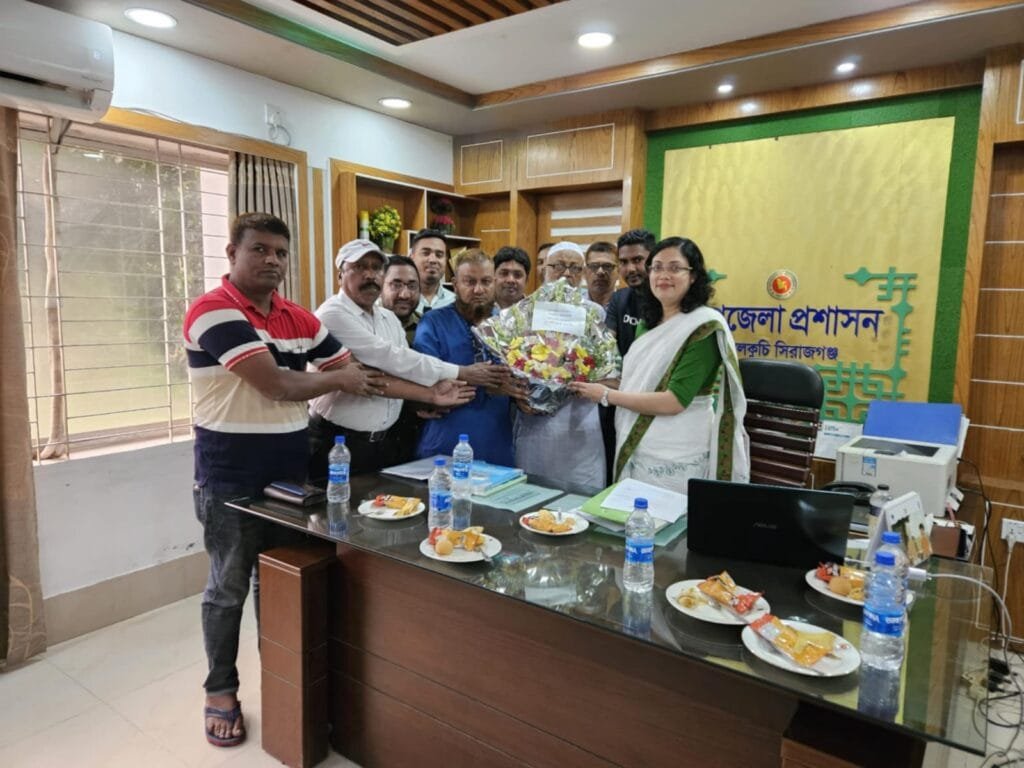 বেলকুচি উপজেলা প্রেসক্লাবের নেতৃবৃন্দের সাথে ইউএনও’র মতবিনিময়