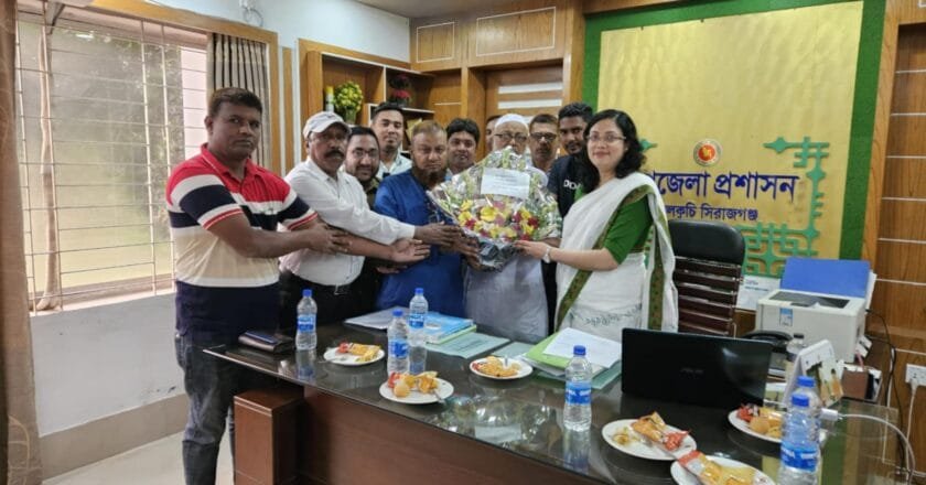 বেলকুচি উপজেলা প্রেসক্লাবের নেতৃবৃন্দের সাথে ইউএনও’র মতবিনিময়