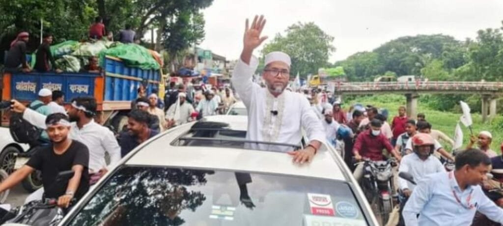মানিকগঞ্জে জামায়াত নেতার ১০০০ মোটরসাইকেল নিয়ে নির্বাচনী প্রচারণা