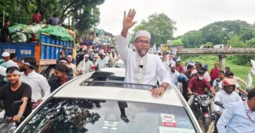 মানিকগঞ্জে জামায়াত নেতার ১০০০ মোটরসাইকেল নিয়ে নির্বাচনী প্রচারণা