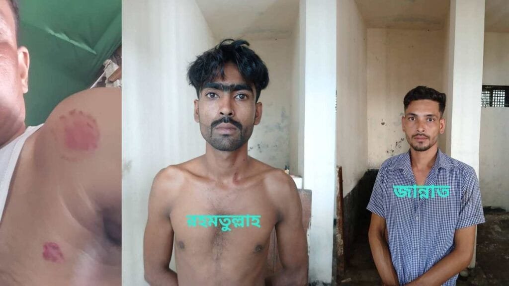 মাদারগঞ্জে পুলিশকে কামড়ে পালানোর চেষ্টা মাদক ব্যবসায়ীদের