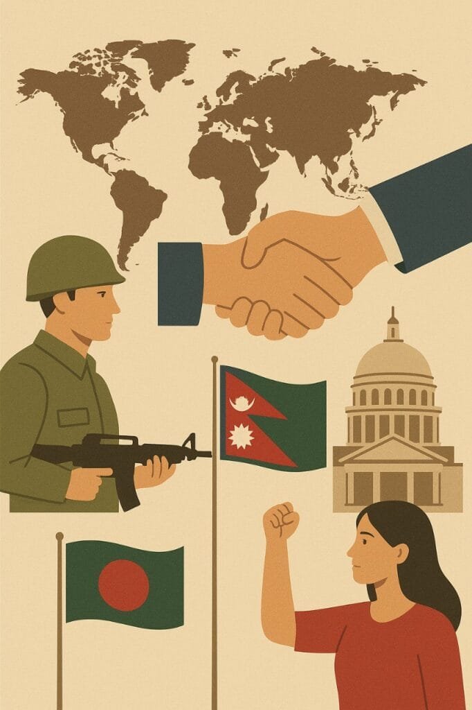 ভূঁ-রাজনীতি: অ, আ, ক, খ