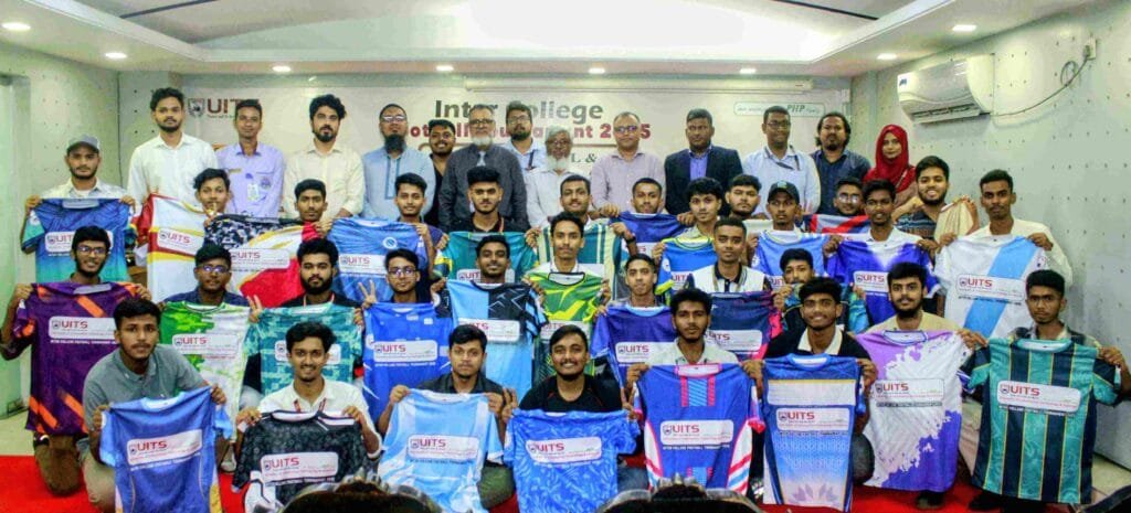 ইউআইটিএসে আন্তঃকলেজ ফুটবল টুর্নামেন্টের ড্র ও জার্সি উন্মোচন