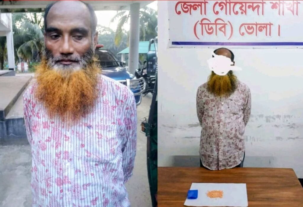 তজুমদ্দিনে ডিবির অভিযানে দু'শ পিস ইয়াবাসহ মাদক ব্যবসায়ী আটক