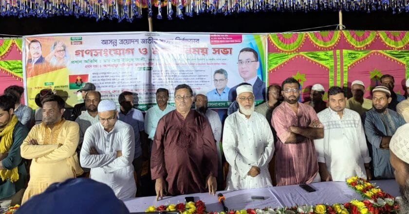 হাসনাবাদে বিএনপির গণসংযোগ ও মতবিনিময় সভা