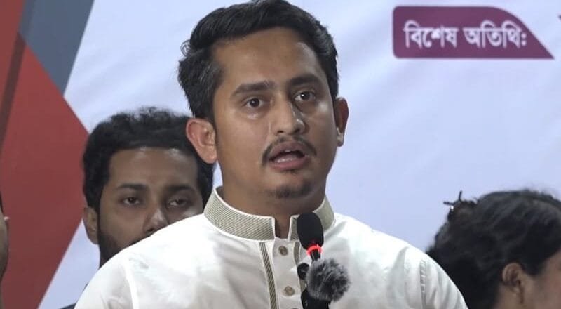 এনসিপি ৪৬ নম্বর রাজনৈতিক দল হতে আসে নাই: সারজিস আলম