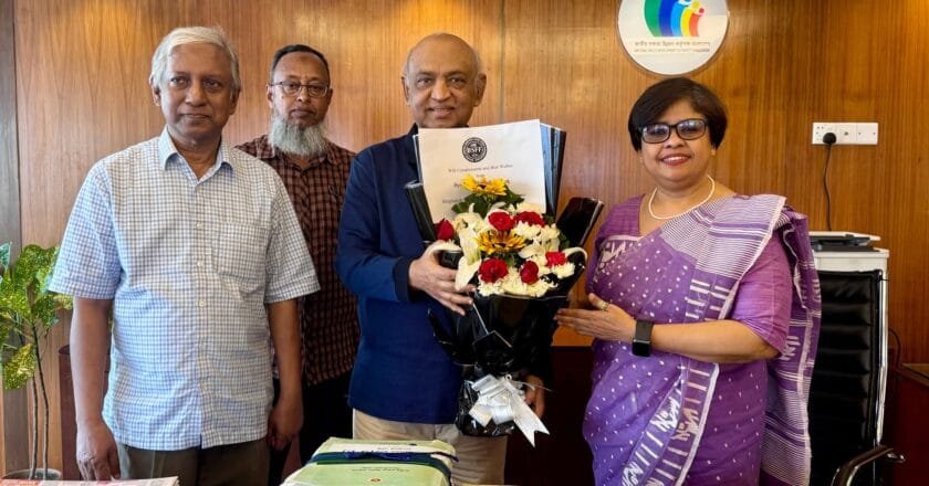 এনএসডিএ-এর নির্বাহী চেয়ারম্যানের সঙ্গে বিএসএফএফ চেয়ারম্যানের সৌজন্য সাক্ষাৎ