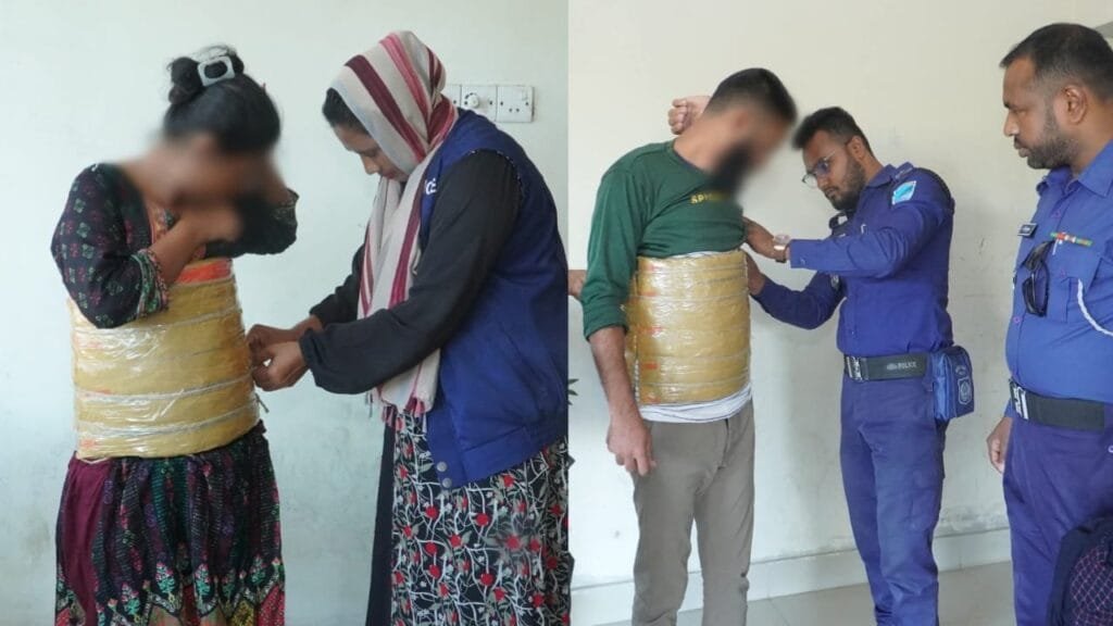 নরসিংদীতে ভিন্ন কৌশলে গাঁজা বহনকালে আটক ২!