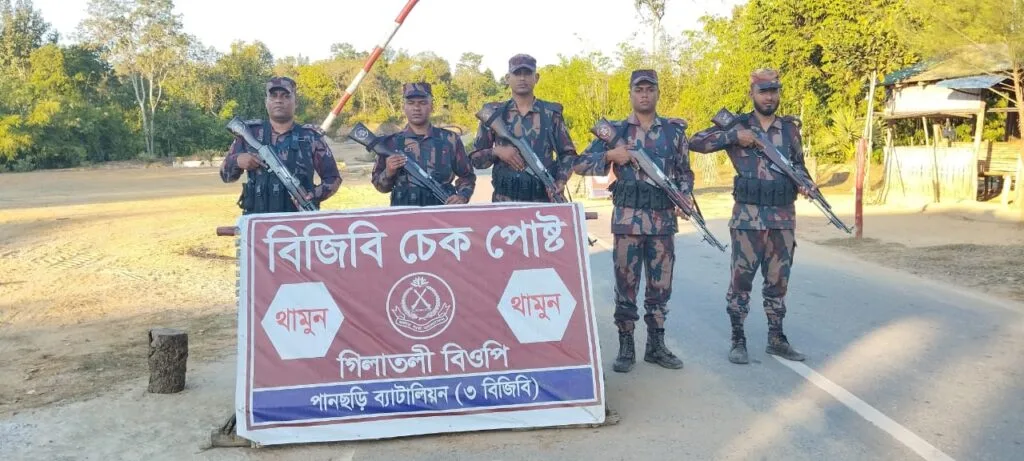 হাদী'র হামলাকারী শনাক্তে পানছড়িতে বিজিবির অতিরিক্ত চেকপোস্ট স্থাপন