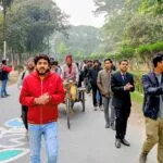 হাদি-দীপু হত্যাকাণ্ডের প্রতিবাদে ইবিতে সনাতনীদের মিছিল