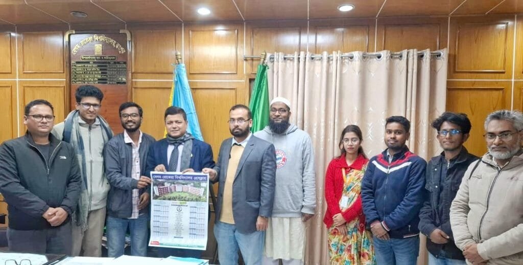 বেরোবি প্রেসক্লাবের নতুন বছরের ক্যালেন্ডার উন্মোচন