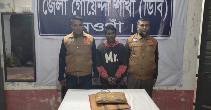 নওগাঁর বদলগাছীতে মাদকবিরোধী পৃথক অভিযানে গ্রেফতার ২