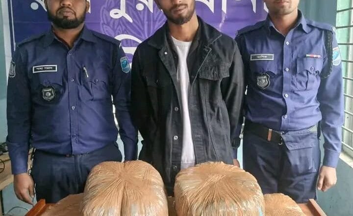 রায়পুরায় ১০ কেজি গাঁজাসহ মাদক ব্যবসায়ী গ্রেপ্তার