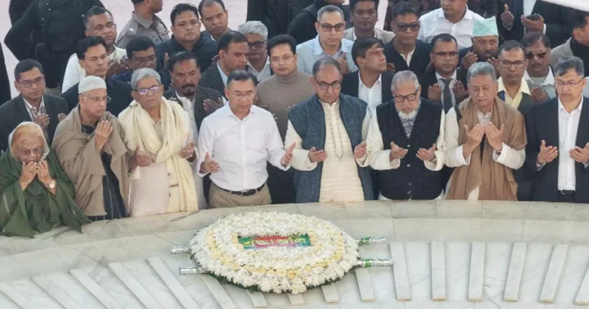 বাবার স্মৃতিধন্য সমাধিতে তারেক রহমান: এক আবেগঘন মুহূর্ত