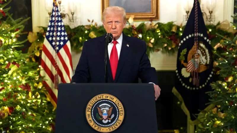 জাতির উদ্দেশে ভাষণে নিজ সরকারের প্রশংসা করলেন ট্রাম্প