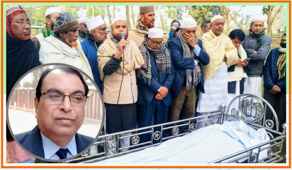 সলঙ্গার সাবেক এমপি অ্যাডভোকেট আব্দুল হামিদ তালুকদারের দাফন সম্পন্ন