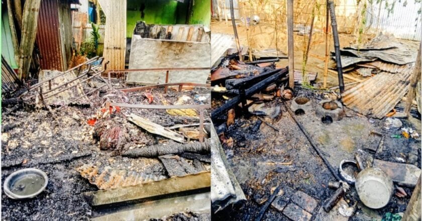 হরিরামপুরে ভয়াবহ অগ্নিকাণ্ডে বসতবাড়ি পুড়ে ছাই; ১০ লক্ষাধিক টাকার ক্ষতি