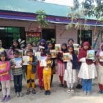 সলঙ্গায় মোস্তফা প্রি-ক্যাডেট স্কুলে বছরের শুরুতে নতুন বই হাতে পেয়ে খুশি শিক্ষার্থীরা