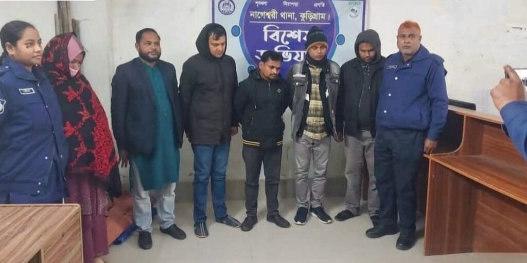 নাগেশ্বরীতে প্রাথমিক নিয়োগ পরীক্ষার ডিজিটাল জালিয়াতি চক্রের ৬ সদস্য আটক