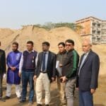 লিডিং ইউনিভার্সিটির তৃতীয় একাডেমিক ভবনের নির্মাণ কাজ পরিদর্শন করেন উপাচার্য