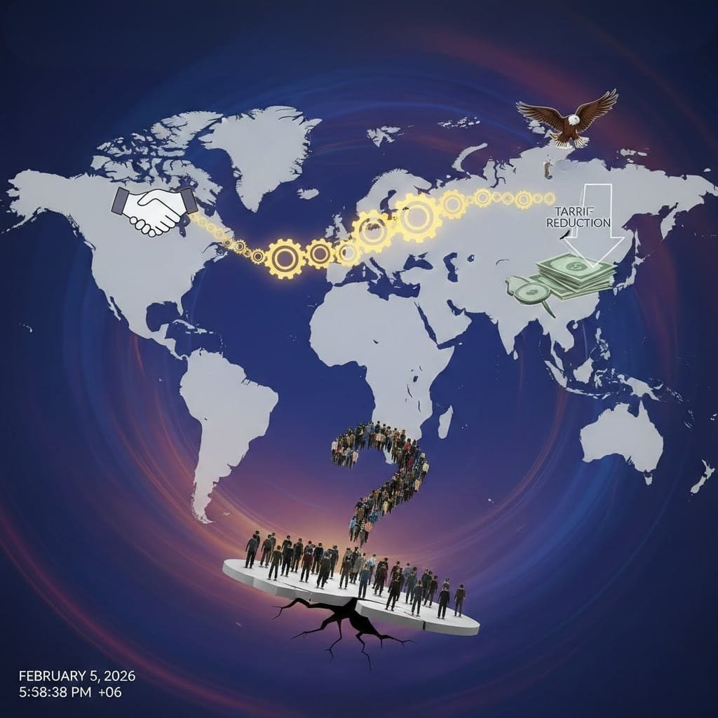 পরিবর্তনশীল ভূ—রাজনীতি, ইউরোপের সাথে ভারতের চুক্তি, মার্কিন শুল্ক হ্রাস অতপরঃ আমাদের অবস্থান