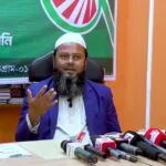 ২৫ কুড়িগ্রাম-১ আসনে হাতপাখা প্রার্থীর সংবাদ সম্মেলন