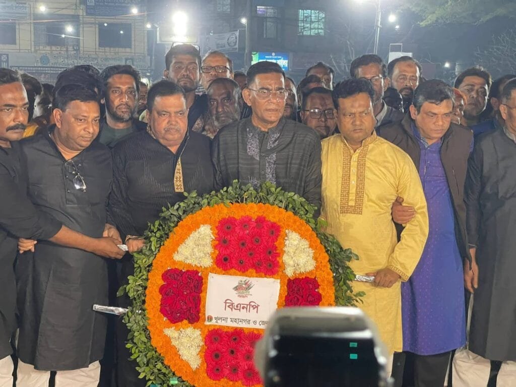 রক্তস্মৃতির একুশে খুলনায় বিএনপির শ্রদ্ধা