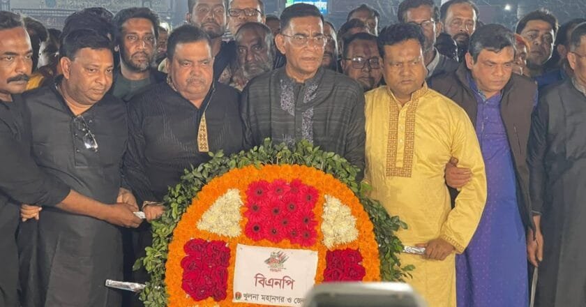 রক্তস্মৃতির একুশে খুলনায় বিএনপির শ্রদ্ধা